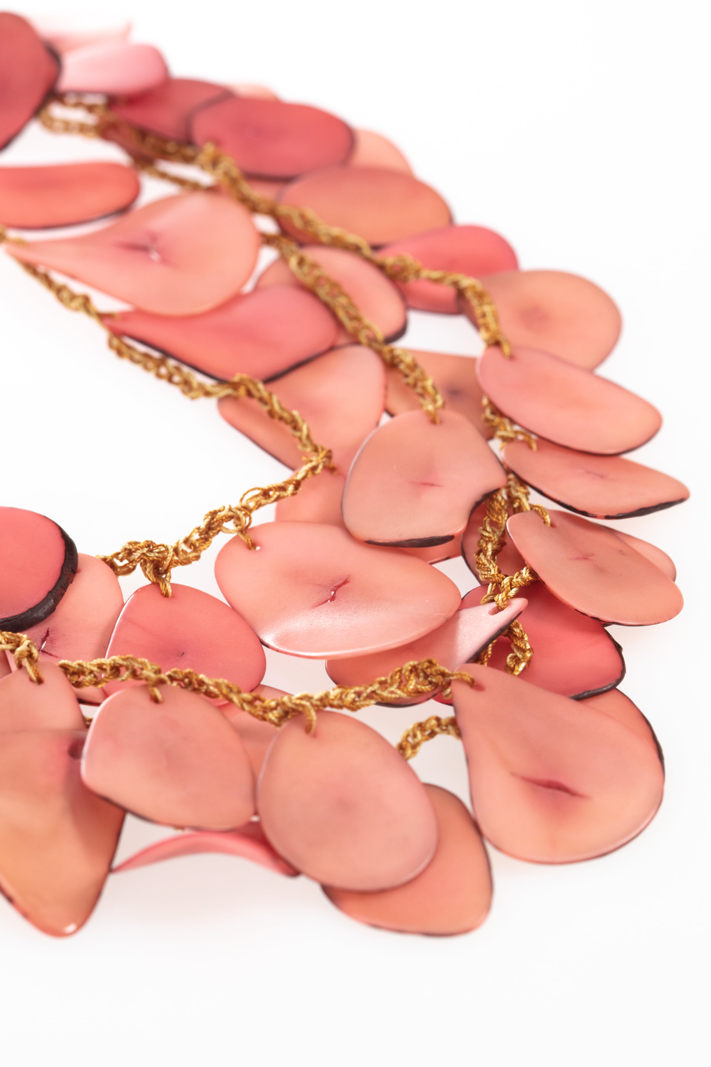 Pink Vegetable ivory Necklace